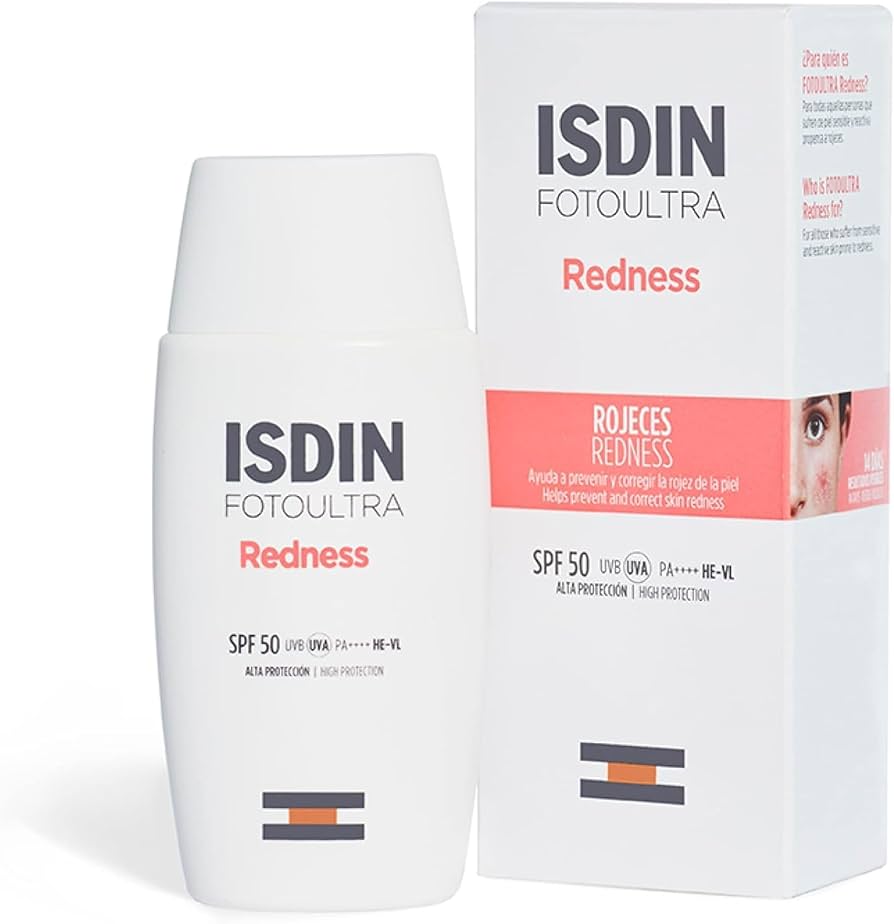 Isdin FotoUltra Redness SPF50+ - Crema Protettiva per Pelle Sensibile e Arrossamenti 50ml