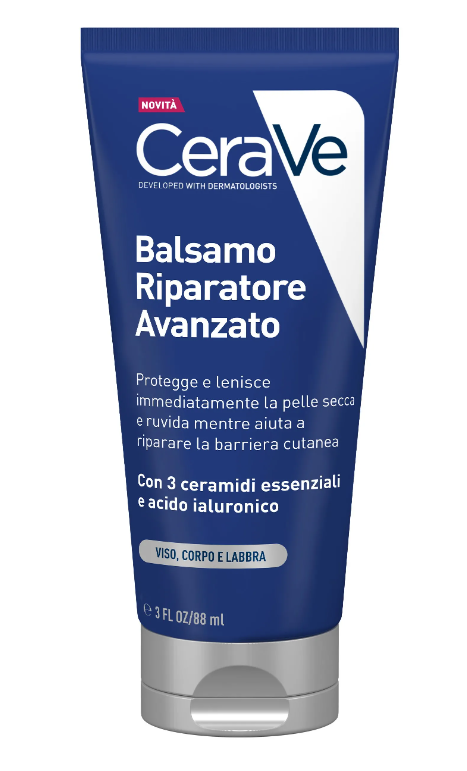 CERAVE BALSAMO RIPARATORE AVANZATO Viso Corpo Labbra 88ML