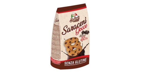 INGLESE Saraceni Biscotti con Gocce di Cioccolato Senza Glutine 300g