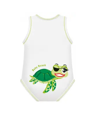 BODY 0-36 MESI BIO COTONE SUMMER BABY PIRATES TARTARUGA
