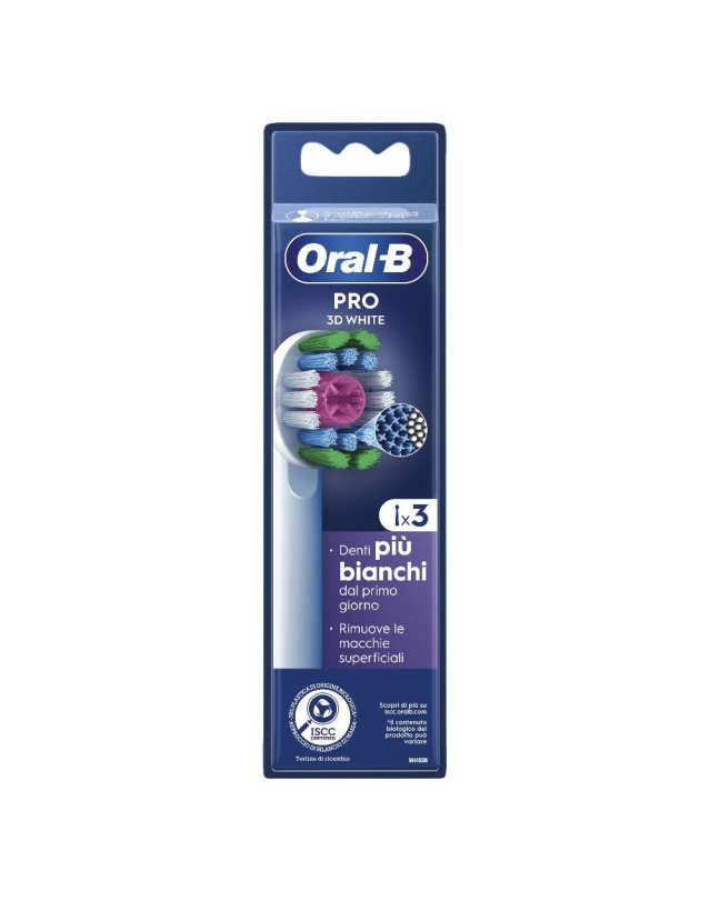 ORALB POWER REFILL 3D WHITE 3 TESTINE DI RICAMBIO