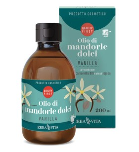 OLIO MANDORLE DOLCI PROFUMAZIONE VANIGLIA 200ML Olio lenitivo emolliente, contrasta l'invecchiamento della pelle