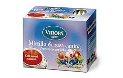 VIROPA Preparato per Infuso al Mirtillo e Rosa Canina 15 Bustine