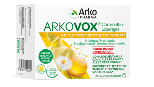 ARKOVOX 24 Pastiglie Miele Limone Senza Zucchero
