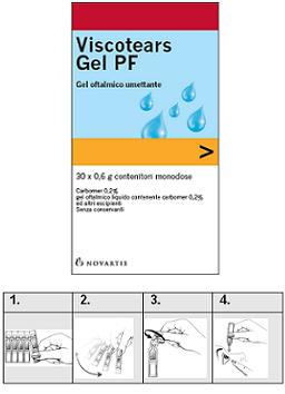 VISCOTEARS GEL PF 30FL 0,6G