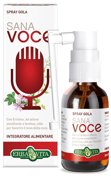 SANA VOCE Spray Gola 30ml Per voce bassa, gola secca