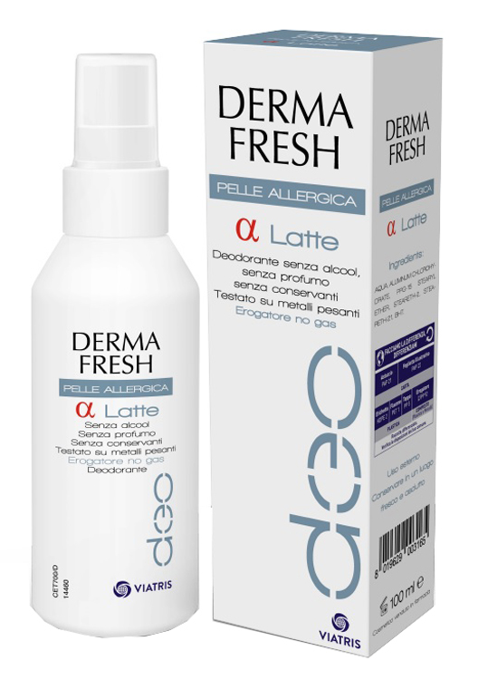 DERMAFRESH Deodorante Pelle Allergica Latte 100ml