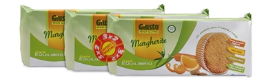 GIUSTO S/G SnackMargherite180g