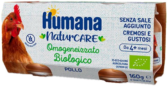 HUMANA OMOG POLLO BIO 2X80G