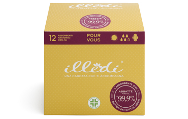 ILLEDI Assorbente Anatomico Con Ali 12 Pezzi