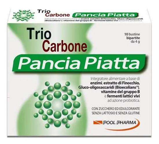 TRIOCARBONE Pancia Piatta 10+10 Bustine