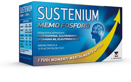 SUSTENIUM Memo Fosforo 10 Flaconcini 10ml Integratore per la memoria e le funzioni cognitive