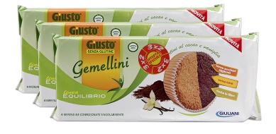 GIUSTO S/G SnackGemelline 180g