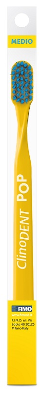 CLINODENT POP GIALLO SPAZZOLINO MEDIO