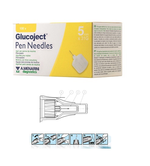 GLUCOJECT Pen Needles 31g 5mm