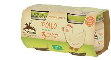 ALCE OMO Pollo Bio 2x80g