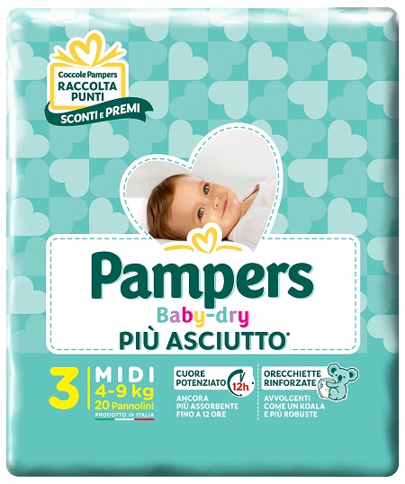 PAMPERS B/D 4-9Kg Midi20pz 3