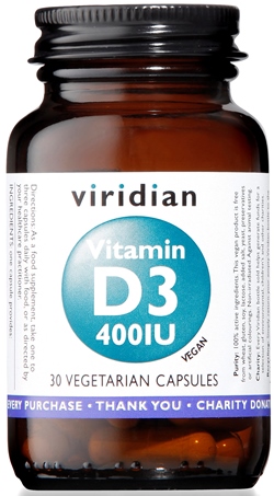 VIRIDIAN Vit.D3 400UI 30Cps