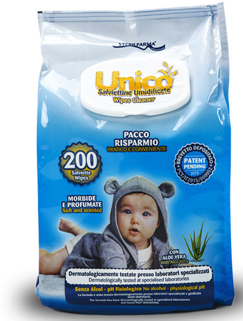 UNICO Salv.Umid.Pop Up 200pz