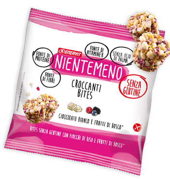 NIENTEMENO Bites Cioccolato Bianco e Frutti di Bosco 5x22g