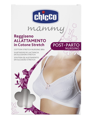 CHICCO MD REGGISENO ALLATTAMENTO COTONE BIANCO 3C