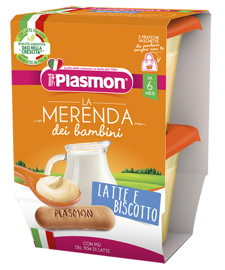 PLASMON Mer.Latte/Bisc.2x120g