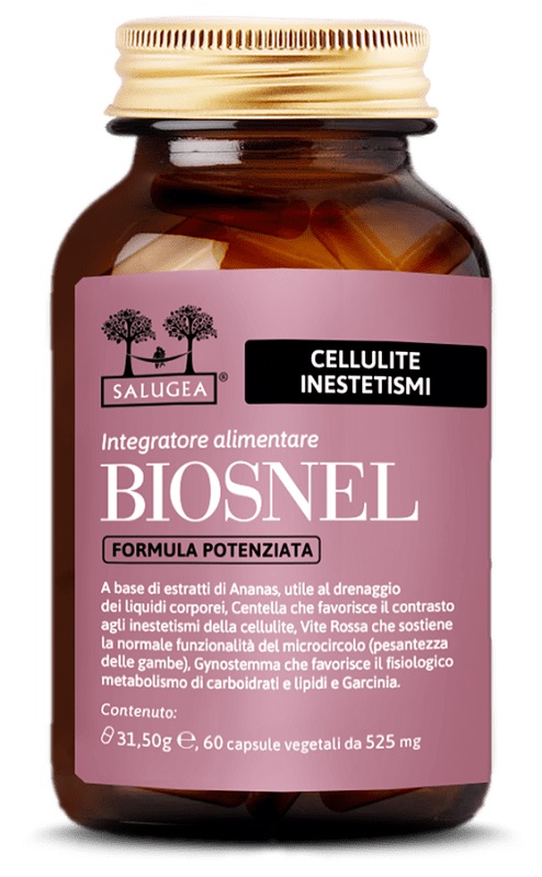 BIOSNEL 60 Capsule - Integratore per il drenaggio dei liquidi e il contrasto della cellulite