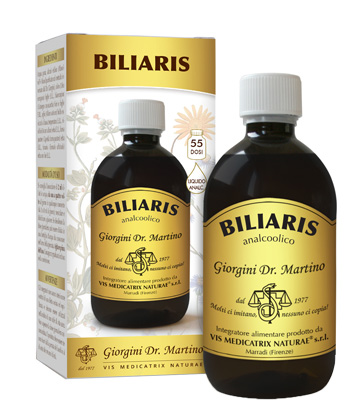 BILIARIS Liquido Analcolico 500ml - Facilita la digestione e supporta la funzionalità epatica e delle vie biliari