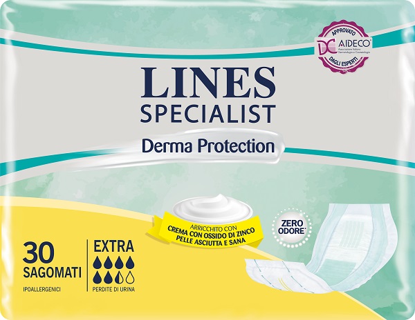 LINES SPECIALIST DERMA PROTECTION Sagomato Extra 30 Pezzi