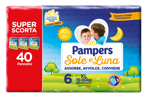 PAMPERS SOLE&LU TRIO XL 40 0073