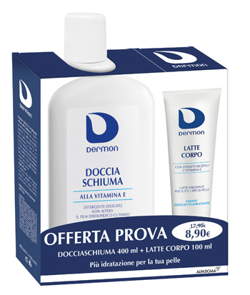 DERMON DOCCIA SCHIUMA 400ML + LATTE CORPO 100ML
