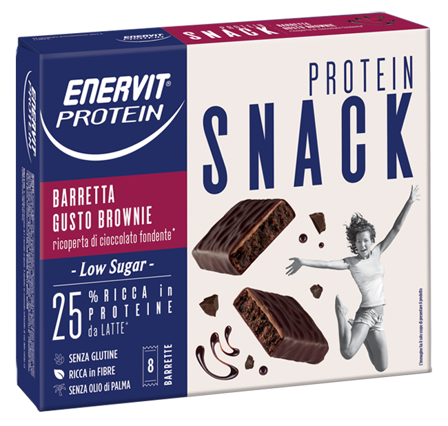 ENERVIT PROTEIN Snack Brownie 8 Pezzi