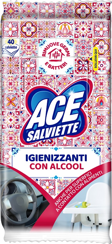 ACE SALVIETTE IGIEN ALCOOL40PZ