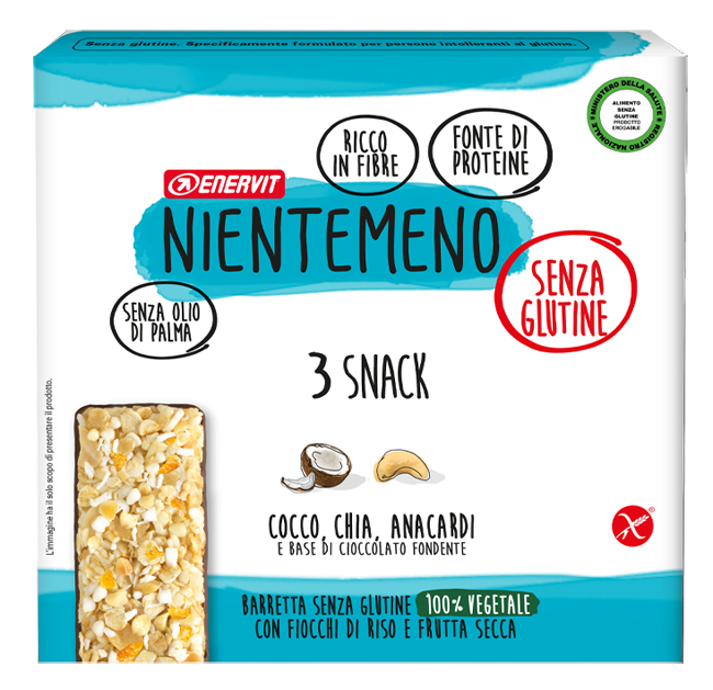 NIENTEMENO Barretta Cocco Chia Anacardi 3 Snack