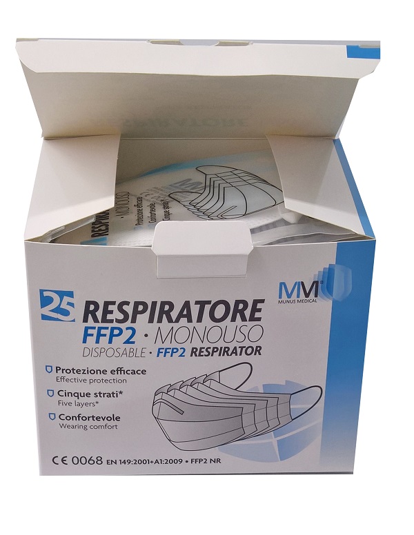 MUNUSMED Respiratore FFP2 25 Pezzi