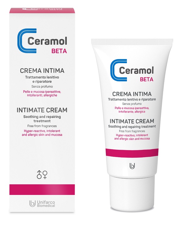 CERAMOL Beta Crema Intima Lenitiva per arrossamenti fastidi e irritazioni 50ml