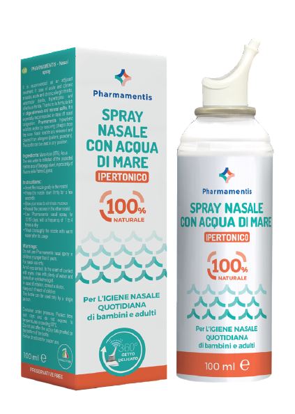 PHARMAMENTIS IPERTONICO SPRAY NASALE CON ACQUA DI MARE 100ML