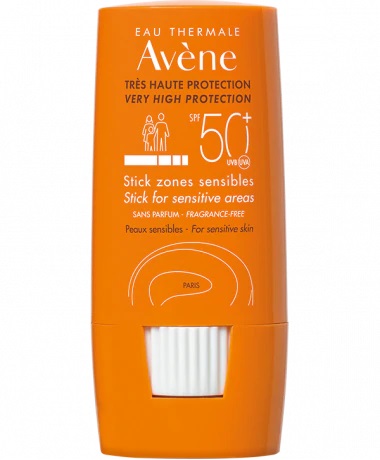 AVENE Eau Thermale Solare SPF50+ Stick Zone Sensibili