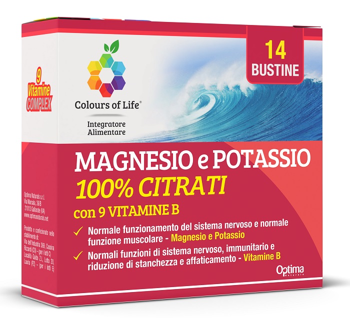 COLOURS Life Magnesio Potassio Vitamina B 14 Bustine