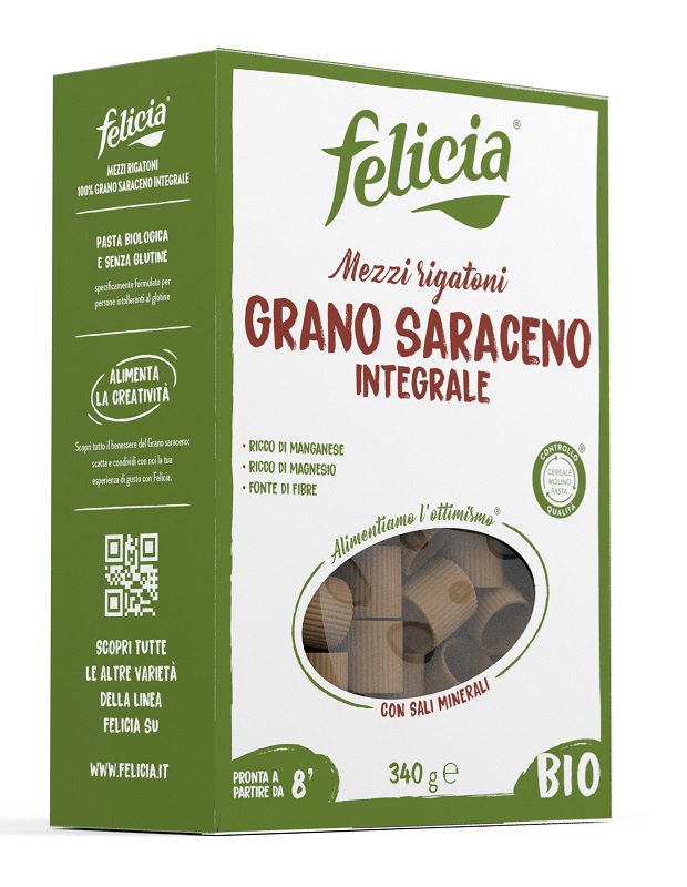 FELICIA Bio Grano Saraceno Mezzi Rigatoni 340g