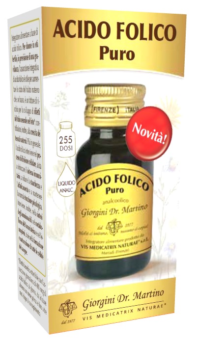 ACIDO FOLICO PURO ANALCOLICO 30ML Integratore per la gravidanza