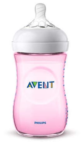 AVENT Bib.Natural Rosa 260ml