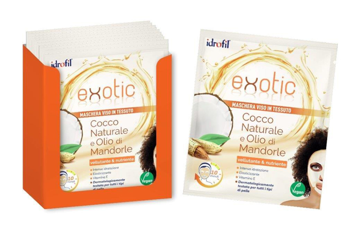 MASCHERA VISO TESSUTO EXOTIC