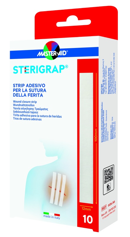 MASTER-AID STERIGRAP Strip Adesivo 100x12mm 6 Pezzi