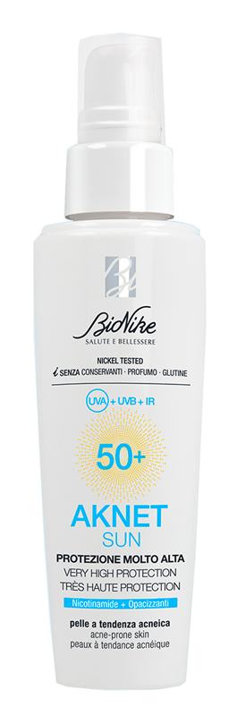 AKNET Protezione Solare Protezione Molto Alta Per Pelle a Tendenza Acneica 50+ 50ml