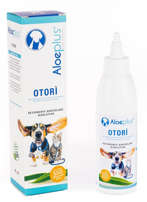 ALOEPLUS OTORI' Emulsione Auricolare Cani Gatti 125ml