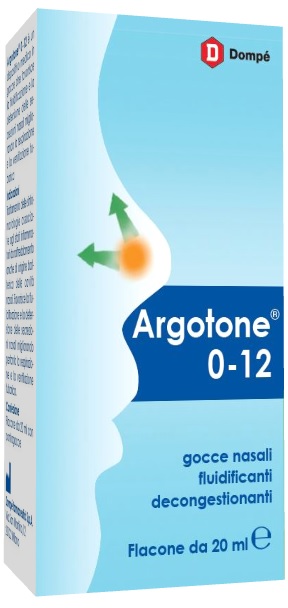 ARGOTONE 0-12 Gocce Nasali Fluidificanti Decongestionanti 20ml