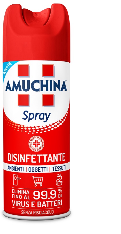 AMUCHINA Spray Disinfettante Ambienti Oggetti Tessuti 400ml