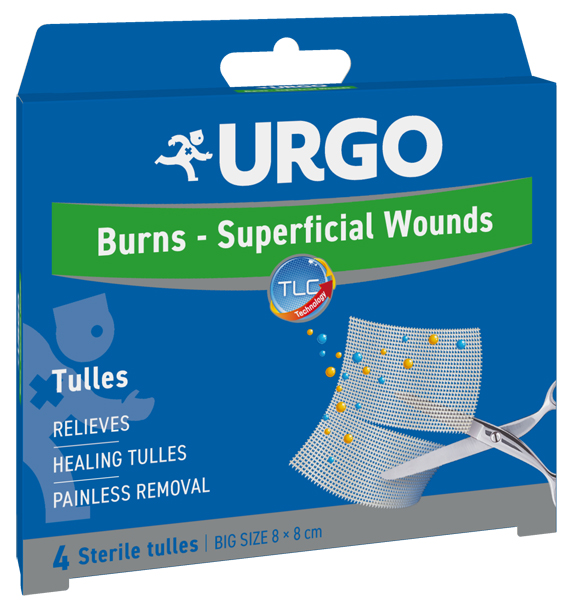 URGO GARZE FERITE/UST 8X8 4PZ