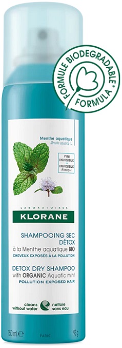 KLORANE Shampoo Secco Menta Acquatica Bio 150ml
